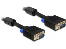 Cables & Interconnects DeLOCK 10m VGA cable VGA (D-Sub) Black