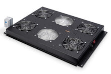 Cooling Systems Digitus DN-19 FAN-4-SRV-B hardware cooling accessory Black