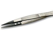Tweezers Weller 249SA, Polyphenylene sulfide (PPS),Stainless steel, Black,Stainless steel, Pointed, Straight, 20 g, 13 cm
