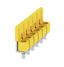 Wires, cables Weidmüller WQV 6/6, Cross-connector, 50 pc(s), Polyamide, Yellow, -60 - 130 °C, V0