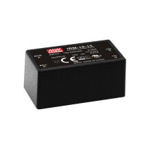 Cables & Interconnects MEAN WELL IRM-10-24, 10 W, 85 - 264 V, ITE EN/UL/IEC 60950, Black, 25.4 mm, 45.7 mm