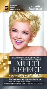 Hair Tinting Products Joanna Multi Effect Color Keratin Complex Szamponetka 01 Piaskowy blond 35 g