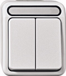 Sockets, switches and frames MEG3115-8019. Product colour: White. Width: 73 mm, Depth: 56 mm, Height: 83 mm