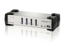 USB Hubs Aten CS1734B KVM switch Silver