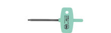 Hex and spline keys Wiha 26188, L-torx key, Black, Green, Chromium-vanadium steel, 4 mm, 80 mm, 40 mm