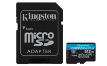 Memory Cards Kingston Technology Canvas Go! Plus memory card 512 GB MicroSD UHS-I Class 10