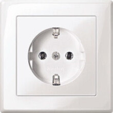 Sockets, switches and frames MEG2301-1425, CEE 7/3, CEE 7/4, White, Thermoplastic, 250 V, 16 A
