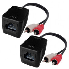 Wires, cables Techly IDATA AU-EXTRJ45 AV extender Network transmitter & receiver Black
