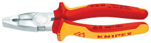Pliers And Pliers Knipex 01 06 160, Lineman's pliers, Chromium-vanadium steel, Plastic, Red/Orange, 16 cm, 201 g