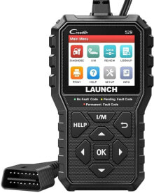 Diagnostic Equipment Launch CR629 OBD2 Diagnostic Tool Oil LWS Service Reset, Airbag ABS Engine Diagnostics, Steering Angle Sensor Service Reset, Actuator Test, 9 Languages, German incl. Free Software Update