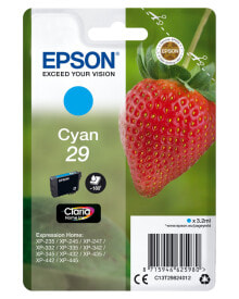Cartridges Epson Strawberry Singlepack Cyan 29 Claria Home Ink