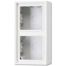 Sockets, switches and frames JUNG LS 582 A WW, Surface-mounted, White, Duroplast, 81 mm, 47 mm, 152 mm