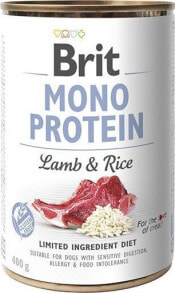 Wet Dog Food Brit Mono protein lamb & brown rice 400g