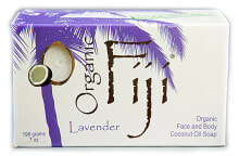 Soap Organic Fiji Face and Body Coconut Oil Soap Lavender -- 7 oz
