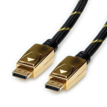 Cables & Interconnects ROLINE 11.04.5922 DisplayPort cable 3 m Black, Gold
