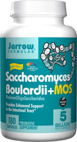 Prebiotics And Probiotics Jarrow Formulas Saccharomyces Boulardii Plus MOS -- 5 billion - 180 Veggie Caps