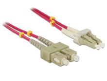 Cables & Interconnects DeLOCK LC - SC, 10m fibre optic cable Violet