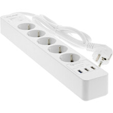 Extension Cords and Surge Protectors 16491T, 5 AC outlet(s), Type F, 220-250 V, 16 A, 4000 W, 2.4 A