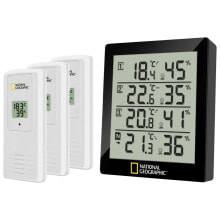 Weather Stations, Surface Thermometers and Barometers NATIONAL GEOGRAPHIC 9070200 Thermometer And Hygrometer