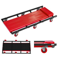 Repair Sun Beds Wózek leżak leżanka warsztatowa pod auto na kółkach 270 x 900 mm MSW RB-110