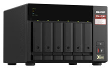 Network Attached Storage QNAP TS-673A-8G NAS/storage server Tower Ethernet LAN Black V1500B