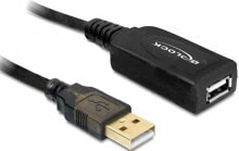 Cables & Interconnects DeLOCK 15m USB 2.0 USB cable Black