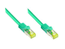 Cables & Interconnects Alcasa S/FTP Cat.7 1m networking cable Green Cat7 S/FTP (S-STP)