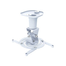 Stands and Brackets Techly Universal Ceiling Bracket for Projector, White ICA-PM 100WH