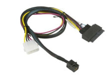 Other Network Equipment Supermicro 55cm MiniSAS HD SFF-8643 to U.2 PCIE SFF-8639 - Cable - 0.45 m