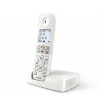 Phone Systems Беспроводный телефон Philips D2501W/34 1,8" 500 mAh GAP Белый