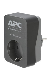 Smart Extension Cords and Surge Protectors APC PME1WB-GR surge protector Black, Grey 1 AC outlet(s) 230 V