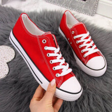 Premium Clothing and Shoes Textile low sneakers Atletico W ATC266H red
