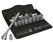 Tool kits and accessories Wera 05004051001, 9 pc(s), Black, Stainless steel, Black, 3/8", Czech Republic, 1.48 kg