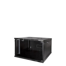 Rack Cases 19" SOHO Wallmount Cabinet 6U, 550 mm depth, black, assembled