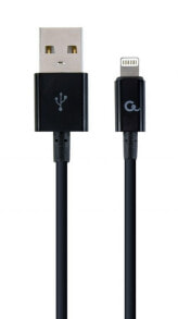 Charging Cables Cablexpert CC-USB2P-AMLM-2M, 2 m, Lightning, USB A, Male, Male, Black