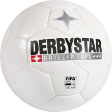Balls Derbystar Brilliant APS Football White Package of 10 Match Ball – White Size 5
