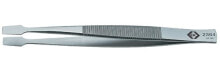 Tweezers C.K Tools T2364. Product colour: Silver, Tweezer tip style: Flat. Length: 10.5 cm