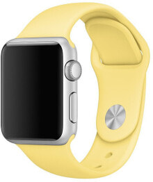 Watchbands Silikonový řemínek pro Apple Watch - Žlutá 42/44 мм - S / M