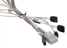 Cables or Connectors for Audio and Video Equipment Supermicro CBL-0476L Serial Attached SCSI (SAS) cable 0.55 m Grey, Red