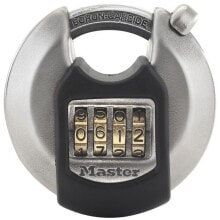 Access Control Systems MASTER LOCK 70mm wide Excell zinc discus padlock with shrouded shackle; set-your-own combination