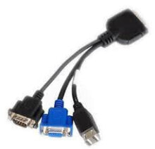 Cables or Connectors for Audio and Video Equipment Supermicro KVM/SUVI KVM cable Multicolour, Black 0.115 m