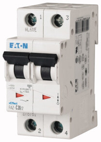 Automation for electric generators Eaton FAZ-C6/2. Rated current: 6 A. Circuit breaker type: Miniature circuit breaker, Type: C-type