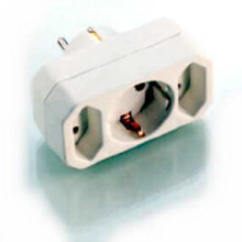 Accessories for sockets and switches e+p EA 9, 3 AC outlet(s), Type F, White, Brass,Plastic, WEEE, RoHS, 230 V