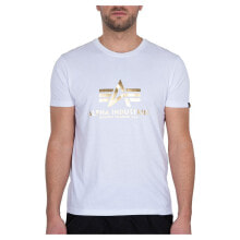 Premium Clothing and Shoes ALPHA INDUSTRIES Basic Foil Print Short Sleeve T-Shirt