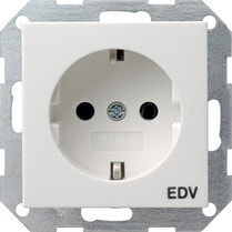 Sockets, switches and frames 045803. Socket type: CEE 7/3. Product colour: White. Rated voltage: 250 V, Rated current: 16 A