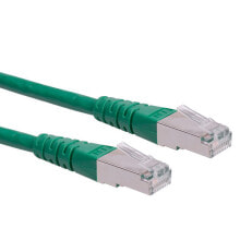 Cable channels ROLINE S/FTP (PiMF) Patch Cord Cat.6, green 1.0m