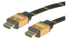 Cables & Interconnects ROLINE 11.88.5502 HDMI cable 2 m HDMI Type A (Standard) Black, Gold