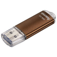 Memory Cards Hama Laeta, 128GB USB flash drive USB Type-A 3.2 Gen 1 (3.1 Gen 1) Brown
