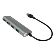 USB Hubs LogiLink UA0307 interface hub USB 3.2 Gen 1 (3.1 Gen 1) Type-A 5000 Mbit/s Aluminium