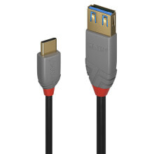 Cables or Connectors for Audio and Video Equipment Lindy 36895 USB cable 0.15 m USB 3.2 Gen 2 (3.1 Gen 2) USB C USB A Black